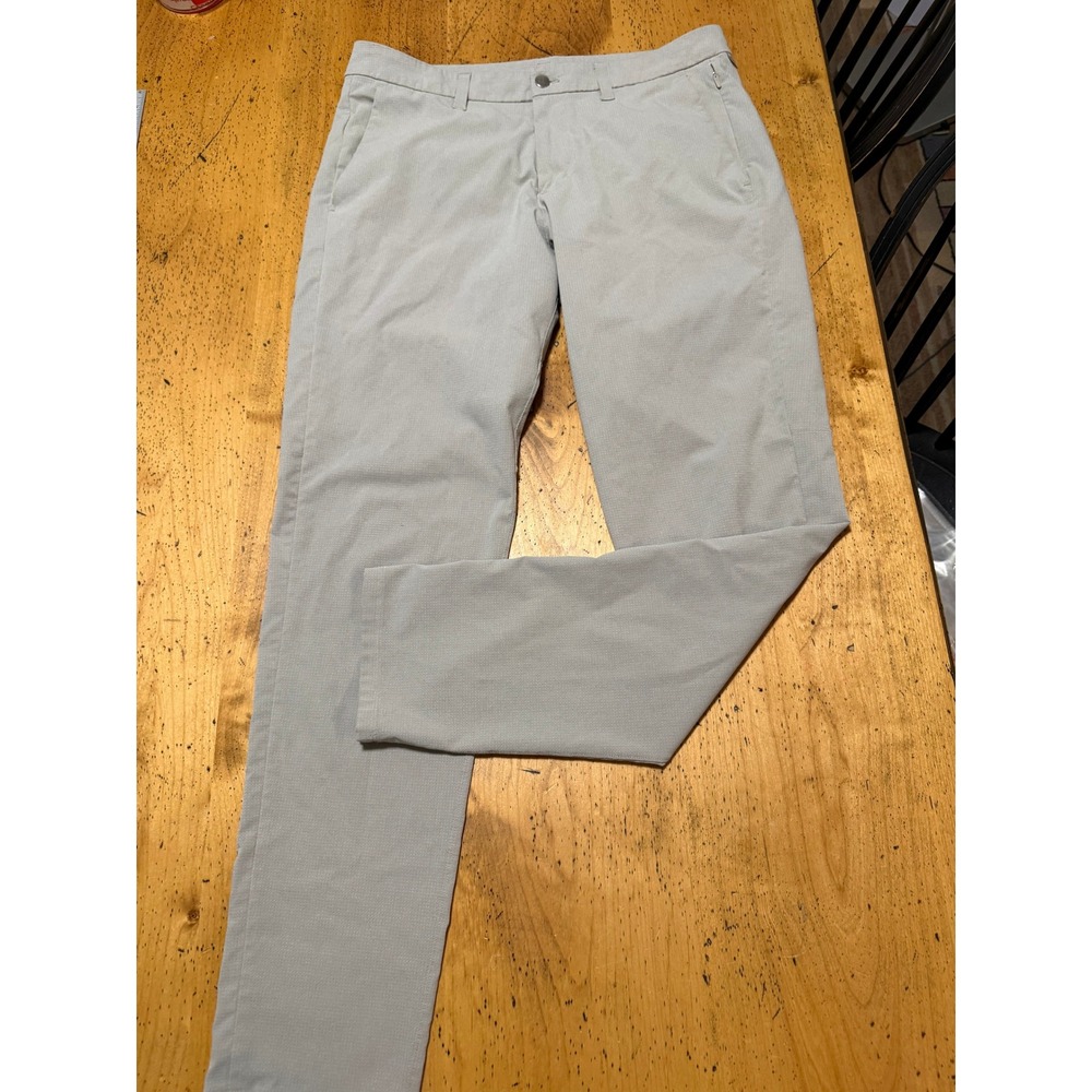 Lululemon Commission Airing Pants Size 34x33 Mens Tan Technical Trousers Golf